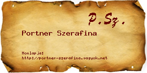 Portner Szerafina névjegykártya